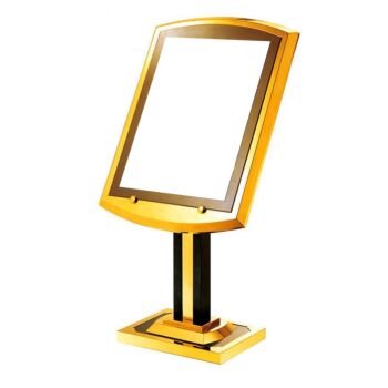 PANNEAU DE SIGNALISATION VITRE LUXE DORE TECHNO REF: 8034